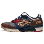 Evisu X Asics Gel-Lyte 3 Vintage Mugavad Spordijalatsid Madala s&auml;&auml;rega Elustiilijalatsid Piiratud V&auml;ljaanne Unisex tossud Hall Sinine Pruun 1203A301-500 39