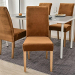1/2/4/6 tk Velvet s&ouml;&ouml;gitooli tooli kate Stretch elastne s&ouml;&ouml;gitooli kate spandex &uuml;mbris toolidele housse de chaise 1 pc