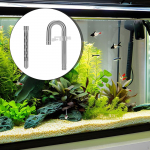 Akvariumi liiliatoru toru&uuml;hendusliitmik Lihtne paigaldus Vee taimede akvaarium Funktsionaalne roostevaba teras 12 Water Inlet