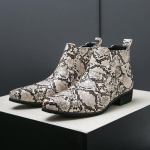 Luksuslik disainer Uued meeste terava ninaga Rock Punk Madu Nahast Vabaaja pahkluusaapad Meeste Talvised k&otilde;rged saapad Kingad Zapatos Hombre 44 gray