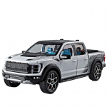 1/20 Ford Raptor F150 Pikap Sulamist Veoauto Auto Mudel Valatud Metall Maastikuauto Auto Mudel Heli Valguse Simulatsioon Laste M&auml;nguasi Kingitus valge