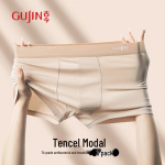 GUJIN Men's Modal Spandex Antibacterial Boxer Briefs XL (115-135 jin)
