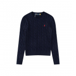 Klassikaline kootud &uuml;mara kaelusega kampsun tikandiga s&uuml;gis-talv trendikas uus kampsun XS