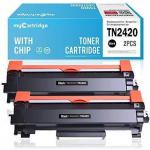 2 &uuml;hilduvat Brother TN-2420 TN2420 toonerikassetti - myCartridge - Must - 3000 lehek&uuml;lge - 2 tk pakend