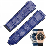 K&auml;erihm HUBLOT BIG BANG 25*19mm Ehtsast Nahast Veekindel Meeste Kellarihm Kett Kell Kummist K&auml;ev&otilde;ru K&auml;epael 25-19mm sinine