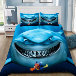 Multikas tekikott padjap&uuml;&uuml;r voodipesukomplekt Finding NemoS T&auml;iskasvanud Poiss T&uuml;druk Magamistoa kaunistus Lapsed &Uuml;he-kahekohaline Suur suurus 140x210cm 2pcs