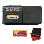 Aiwa Audio-G RCP4 Raadiokassettm&auml;ngija, Must (GAA4-RCP0004(BK)) Sisaldab 4 D-patareid ja 2 lappi