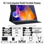 144Hz puutetundlik kaasaskantav monitor Switchi/PS5/XBOXi/mobiili/s&uuml;learvuti jaoks