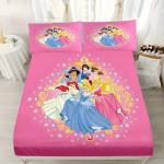 Printsessisarja Lumivalgeke, Tr&uuml;kitud 2/3 tk Pinguldatud Linu Komplekt Voodipesu Komplekt Padjap&uuml;&uuml;rikuga Sobib Lastele Ja T&auml;iskasvanutele Mugav 90X190X25CM