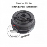 Bensiiniga vibratsiooniplaat tsentrifugaalsiduri ja ratastega tarvikutega