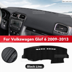 Volkswagen GOLF 6 2009-2013 Autode Armatuurlaudi Kate Matt P&auml;ikesekaitse Matt V&auml;ltige Valgustusmatti Instrumentide Vaip Kaitseaksessuaarid Artificial Leather&Left Rudder