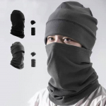 Talvine kaelasoojendaja komplekt Sametfliisist termiline kaelasoojendaja M&uuml;ts black