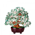 Skulptuur 18cm &Otilde;nneraha Puu Lauapealne Kaunistus Ehted Feng Shui Puu Kuju Kunstlik Rikkuse Puu Bonsai Kontor roheline
