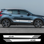 2tk auto k&uuml;lje triibuga kleebised isikup&auml;rastatud autospordi stiilikleebised kaunistus Volvo XC40 XC60 XC90 tuuningautole XC60