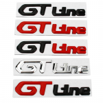 Car Styling GT Line 3D metallist embleem Auto m&auml;rgi kere kleebised Peugeot GT RCZ 308 508 3008 5008 KIA Sportage Picanto jaoks E