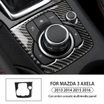 Auto keskkonsooli multimeediapaneeli iluliist Mazda 3 Axela 2013 2014 2015 2016 jaoks S&uuml;sinikkiud Auto kleebised Dropshipping RHD