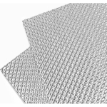Heitgaasi soojuskaitse Autodele 16 x13 2 tk, Reljeefne alumiiniumist soojuskaitse komplekt roostevabast terasest kaablikinnitustega Metallist auto summuti heitgaasi jaoks 16"x13"/piece-2piece gray