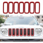 Front Grill Grille erts Mesh Grill Guard Cover Trim for Jeep Renegade 2015+