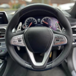 Auto roolikatte nahast BMW G20 G21 G30 G31 G32 X3 G01 X4 G02 X5 G05 X7 G07 Z4 jaoks Rool Auto lisatarvik Red Thread gray