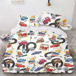 Lightning McQueen Tekikoti Komplekt Tekk Voodipesu 3D Laste Voodipesu Komplekt 3-osaline 1 Tekikate Kuninglik Suurus 210X210CM