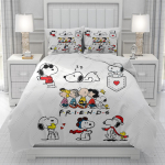 Snoopy 3D tekikott meestele naistele/lastele KID Tr&uuml;kitud Disney multifilm Voodipesu komplekt Tekk Voodi Pehme 135x200cm 3pcs