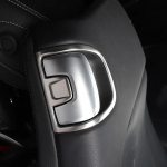 For Mercedes w205 amg coup&eacute; amg c205 2 puertas c260 c300 c200 modified seat handle buckle decorative trim strip silver 2pcs