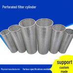 Roostevabast terasest perforeeritud v&otilde;rkcylinder merevee filtreerimiseks
