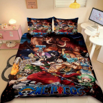 &Uuml;heosaline Luffy anime tekikate Voodipesukomplekt Tekikate Tekikate Kuninga/Kuninganna suurusega Poistele T&auml;iskasvanutele Kingitus AU Single(140*210cm)3pcs