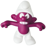 UDF THE SMURFS SEERIA 1 VIHANE SMURF LILLAKAS Vihane Smurf umbes 77mm t&auml;ielikult kokkupandud figuur Lilla, pikk, mitteskaalal, v&auml;rvitud,