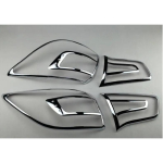 4pcs ABS Chrome Tail Light Surrounds Covers Trim Set Taillight decoration frame For Kia Sportage R 2009-2014 gray