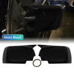 2 TK 2025 Uued M Look Peeglikatted BMW X5 E53 1999-2006 jaoks L&auml;ikivmust Tagavaate K&uuml;lgpeegli katte Korgid