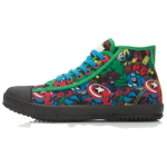 Li Ning Slip Resistant, Lightweight, And Breathable High top Skateboard Shoes Women's Black Green ALAK124-3 38 blue