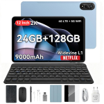Blackview MEGA 2/MEGA 2set Android 15 4G tahvelarvuti 12-tolline 24 GB/36 GB RAM 256 GB ROM Widevine L1 24+128