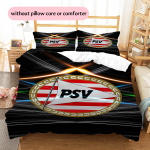 Helendav PSV Eindhoven Muster Voodipesu Tekikott Komplekt Kodu Kaunistus Kingitus (1 * tekikott + 2 * padjap&uuml;&uuml;ri ilma s&uuml;damikuta) 135x200cm