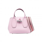 Longchamp Le Roseau Metallist Bambusest Kinnitusega Nahast &Otilde;la-Crossbody K&auml;ekott Naiste k&auml;ekotid Roosa 10095HCN018 Basic Set (Bag+Dust Bag)