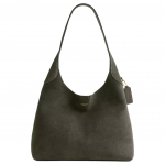 Coach Brooklyn 34 Kuldne Logo Suede Nahast &Otilde;lakott Suur Naiste &Otilde;lakott Oliiviroheline CCU01-B4OL Basic Set (Bag+Dust Bag)