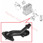 Jahutusvooliku &uuml;hendusosa 11537560130 Sobib BMW E81 E87 E88 116i 118i 120i E46 E90 E91 E92 E93 316i 318i 320i X1E 84 N46 jaoks