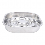 Aeglase s&ouml;&ouml;mise koerakauss 304 roostevabast terasest libisemisvastane &Uuml;levoolu ja &uuml;mberkukkumise v&auml;ltimine Metallist lemmikloomatoidukauss