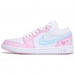 Jordan Air Jordan 1 Kulumiskindel Kulumiskindel Madalad Vintage Korvpallijalatsid Unisex Roosa HM3706-141(Team10-) 42