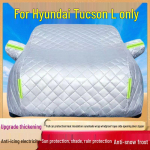2025 Hyundai Tucson L Tugevast Puuvillast Tepitud Auto Kate K&otilde;ikide Ilmastikuolude Kaitseks 2025 Hyundai Tucson L
