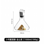 1500ML J&auml;&auml;m&auml;gi Viski Veini Karaf K&auml;sit&ouml;&ouml; Pliiivaba Kristall Veini Valamisn&otilde;u Karafi Paksendatud Veinijaotur Potti Baaritooted