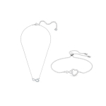 Swarovski l&otilde;pmatuses&uuml;mboli ripatsiga kaelakee ja k&auml;ev&otilde;ru komplekt Naiste ehted H&otilde;be 5520576+5524421 Box (Random Color)