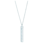 Tiffany & Co. Atlas&reg; Seeria &Otilde;&otilde;nsad Rooma Numbrid 925 H&otilde;bedast Kaelakee Naiste kaelakee Hele-Sinine 30419308 Box