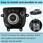 AB12-Auto konsooli juhtl&uuml;liti Navigatsioonipinna raam Konsooli kontrolleri nupp Mazda 3 Axela 2014-2019 jaoks BHN1-66-CM0C must