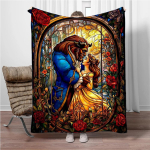 Kaunitar ja koletis pehmed flanelltekid hoiavad sooja visketekk mugav tekk piknikuks voodid diivan kodu magamistuba kingitused 150cm x 180cm