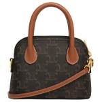 Celine Triomphe Sac Honorine Eemaldatav Reguleeritav &Otilde;larihm Kogu Pinnal Tr&uuml;kitud L&otilde;uendist &Otilde;lakott Mini Naiste K&auml;ekotid Beež 10N572ECM-04LU Basic Set (Bag+Dust Bag)