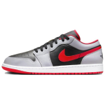 Jordan 1 Low Must Hele Suitsuhall J&otilde;usaalipunane 553558-060 45.5