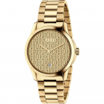 Gucci YA126461 G-Timeless Kollase kullaga sihver Unisex K&auml;ekell 38mm