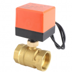 DC 12‑24V 2-suunaline 3-juhtmeline messingist mootoriga kuulventiil Elektriline ventiil DN32 G1‑1 4