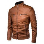 Meeste s&uuml;gisene p&otilde;hjuslik vintage nahktagi Mantel Meeste Kevadriietus Disain Motor Biker Pocket Pu Nahkjakk Meeste M